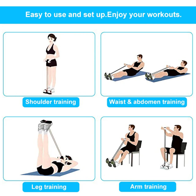 TouchUp And More 4-Tube Resistance Bands