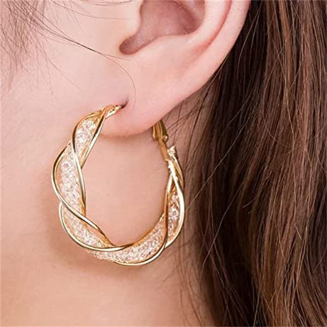 TouchUp And More Hollow Acrylic Hoop Earrings