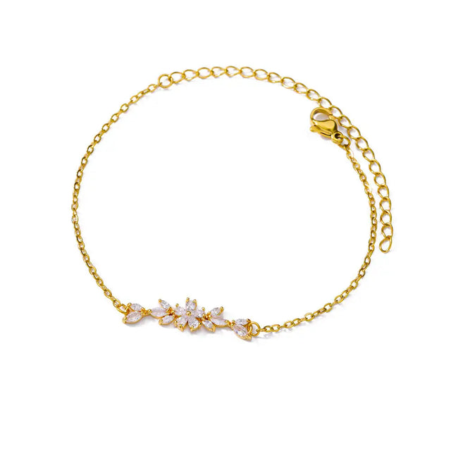 TouchUp And More Gold Pearl Double Chain Bracelet
