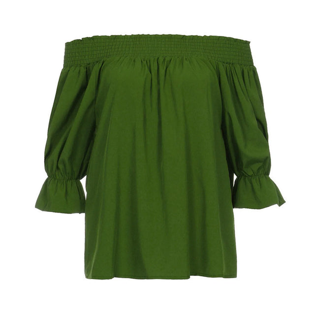 TouchUp And More: Women's Off-Shoulder Puff Sleeve Blouse