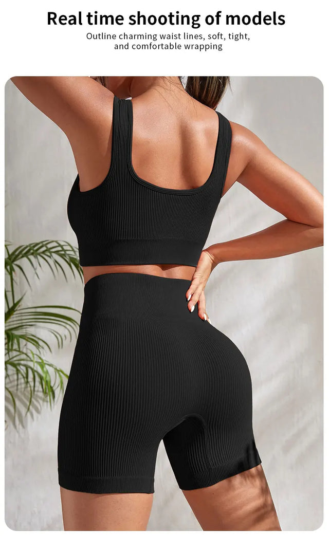 TouchUp And More Seamless Ribbed Yoga Set