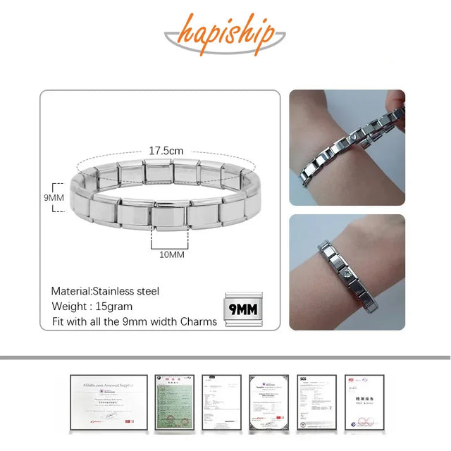 TouchUp And More Italian Elastic Charm Bracelet