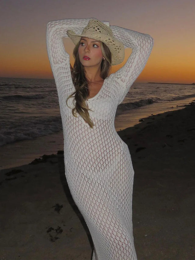 TouchUp And More Long Knit Sleeve Dress