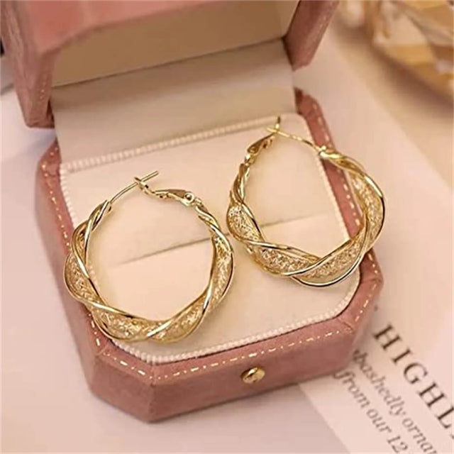 TouchUp And More Hollow Acrylic Hoop Earrings