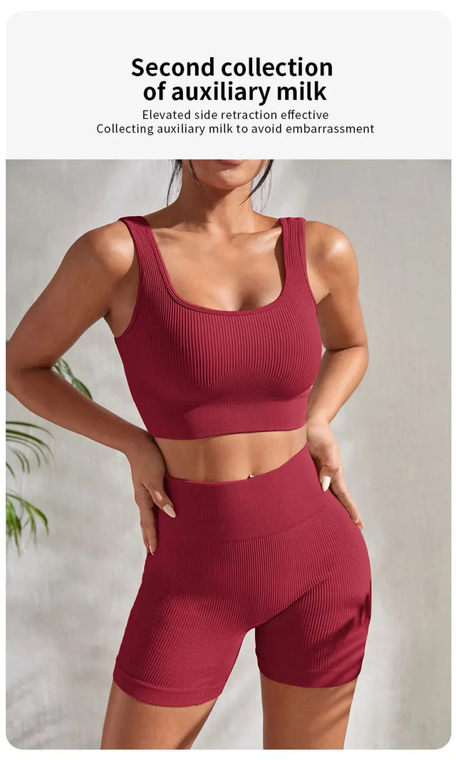 TouchUp And More Seamless Ribbed Yoga Set