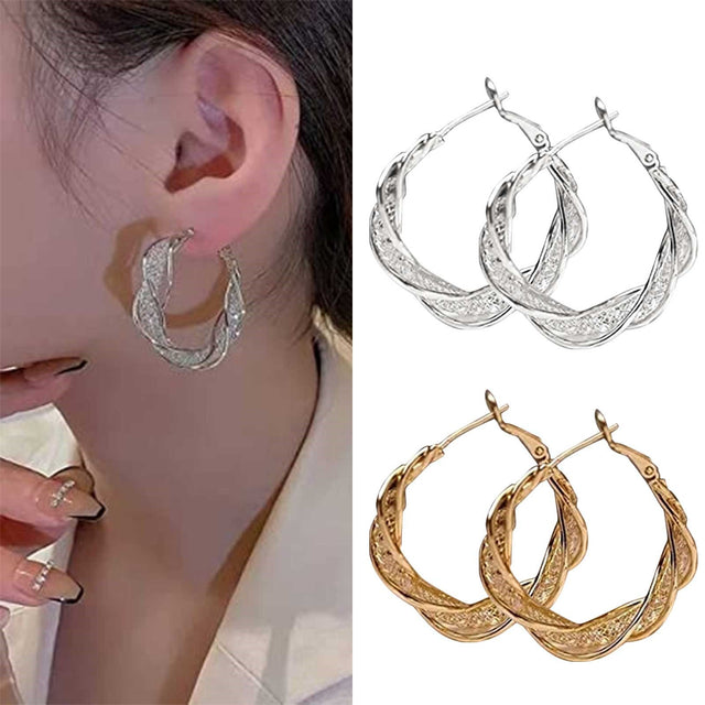 TouchUp And More Hollow Acrylic Hoop Earrings