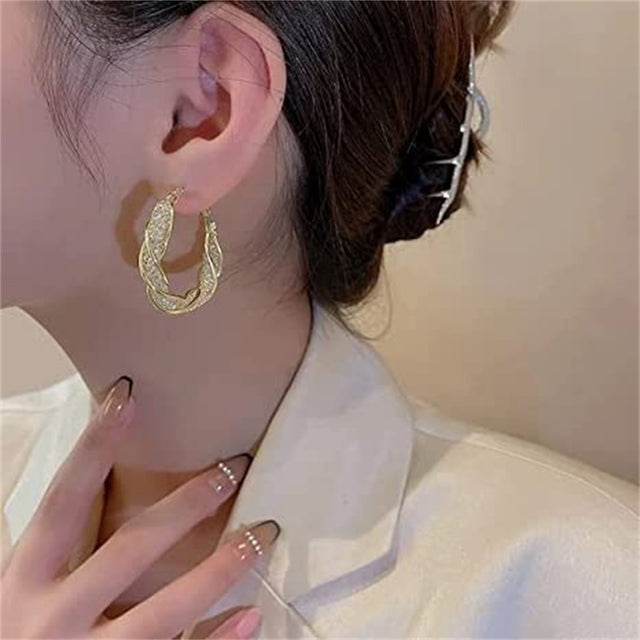 TouchUp And More Hollow Acrylic Hoop Earrings