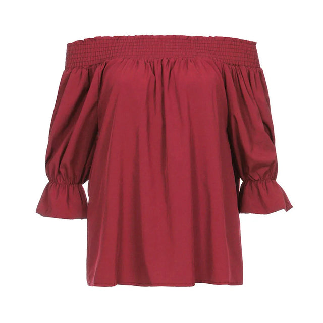 TouchUp And More: Women's Off-Shoulder Puff Sleeve Blouse