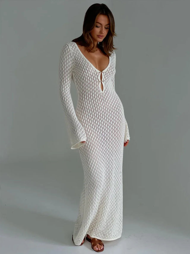 TouchUp And More Long Knit Sleeve Dress