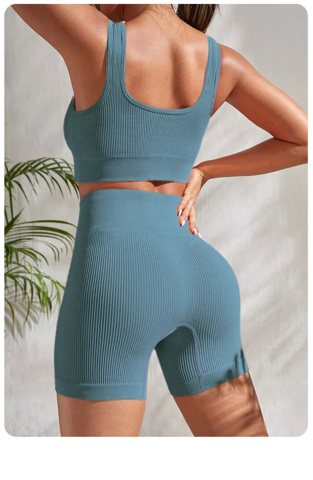 TouchUp And More Seamless Ribbed Yoga Set