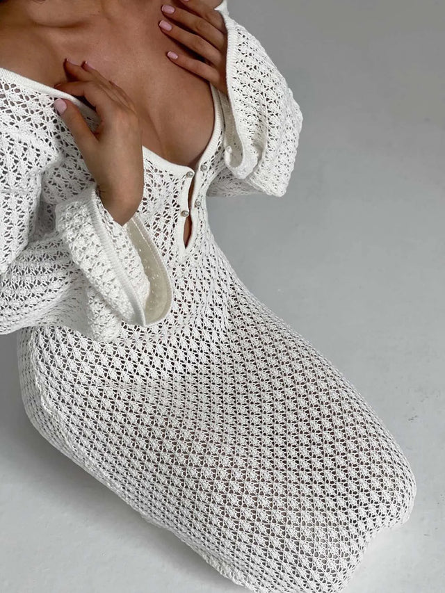 TouchUp And More Long Knit Sleeve Dress