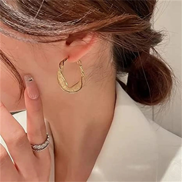 TouchUp And More Hollow Acrylic Hoop Earrings
