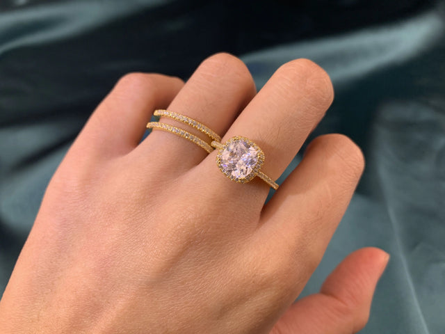 TouchUp And More Sterling Silver Rose Gold Bridal Set