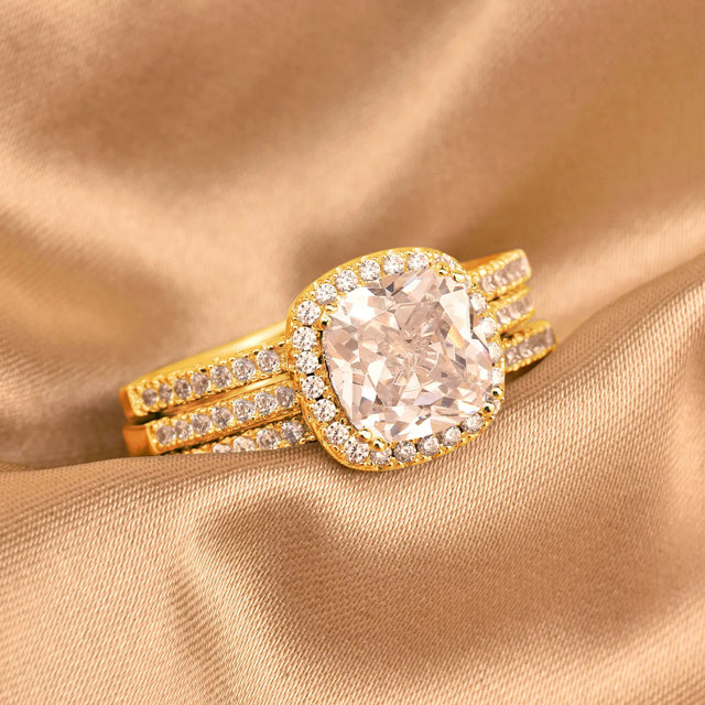 TouchUp And More Sterling Silver Rose Gold Bridal Set