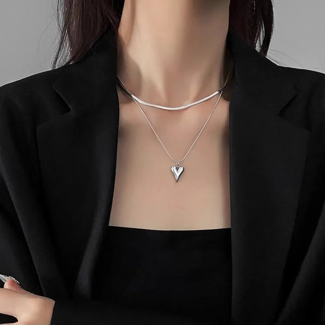 TouchUp And More Double Layer Pendant Necklace