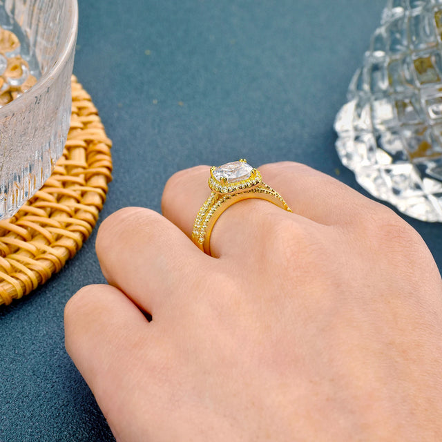 TouchUp And More Sterling Silver Rose Gold Bridal Set
