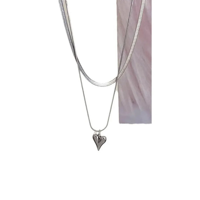 TouchUp And More Double Layer Pendant Necklace