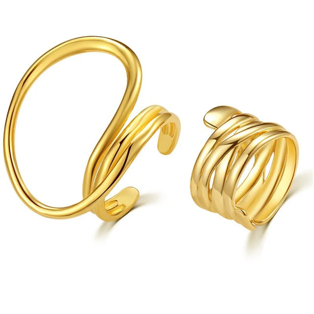 TouchUp And More Geometric Party Ring Set