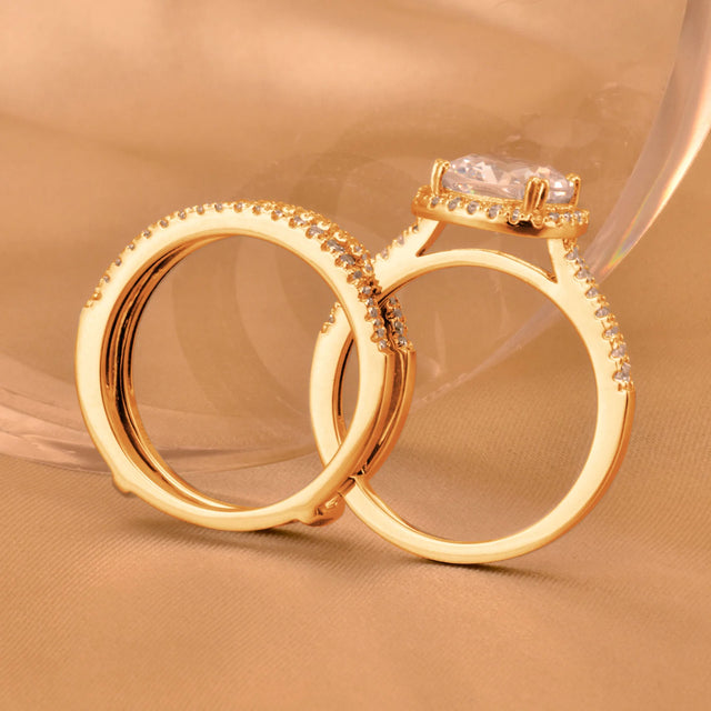 TouchUp And More Sterling Silver Rose Gold Bridal Set