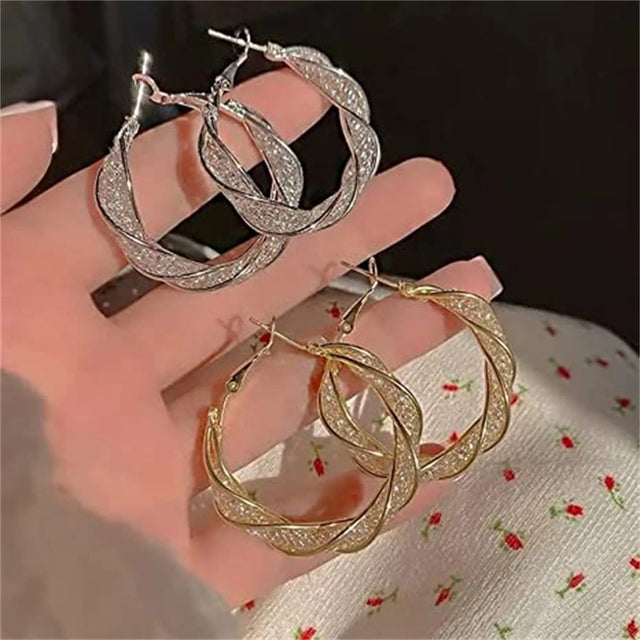 TouchUp And More Hollow Acrylic Hoop Earrings