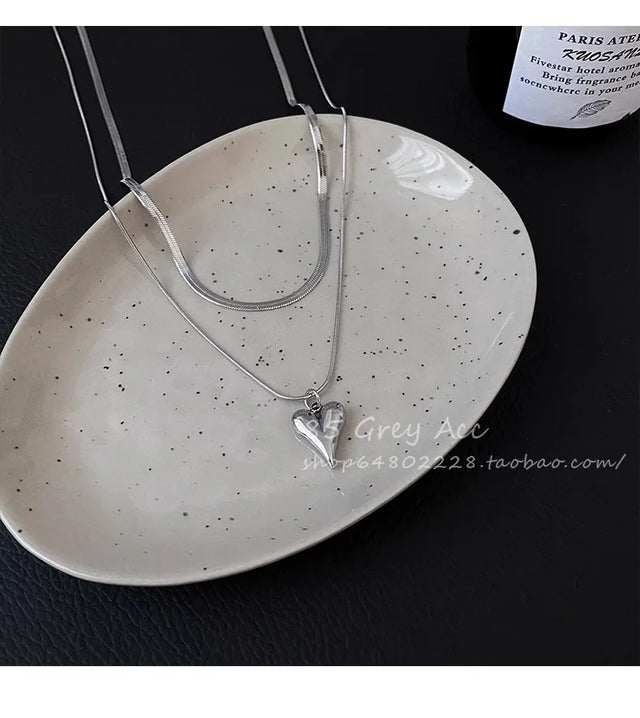 TouchUp And More Double Layer Pendant Necklace