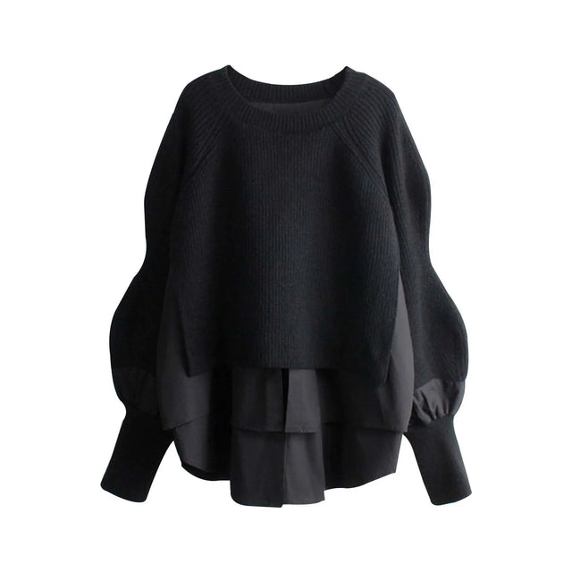 TouchUp And More - Cozy Knit Lantern Sweater