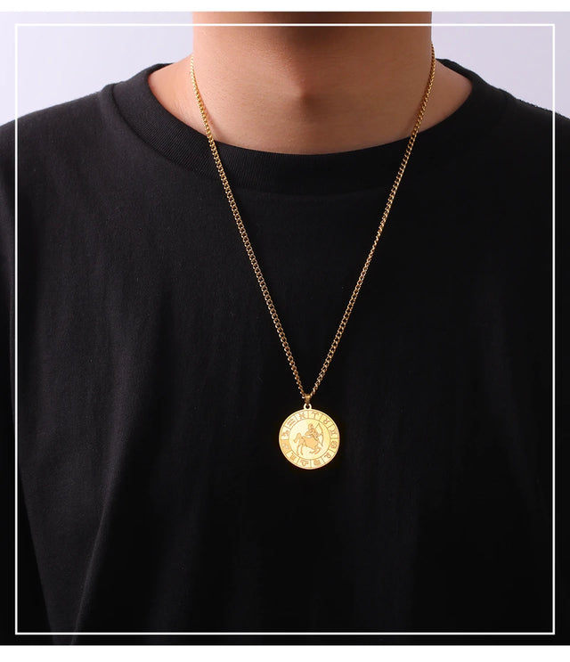TouchUp And  Compass Pendant