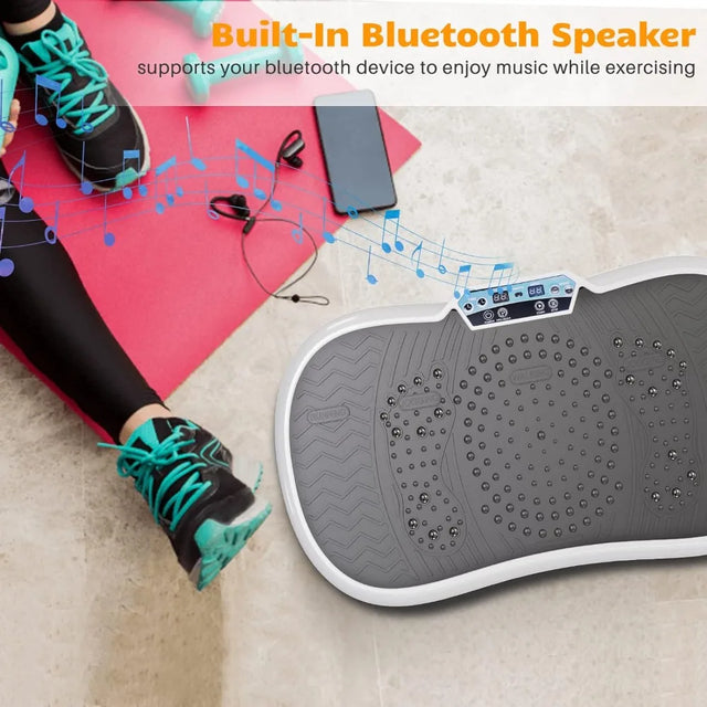 TouchUp And More Vibration Plate Exercise Machine with Bands