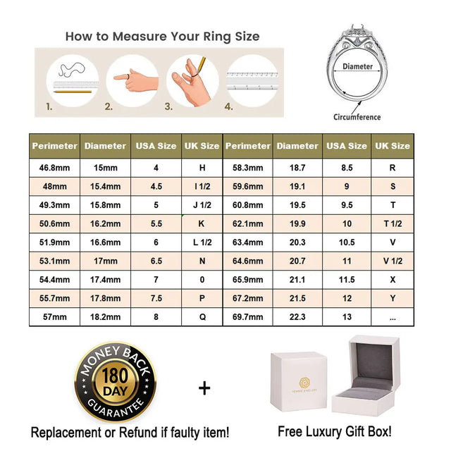 TouchUp And More Bridal Ring Set - Cubic Zircon