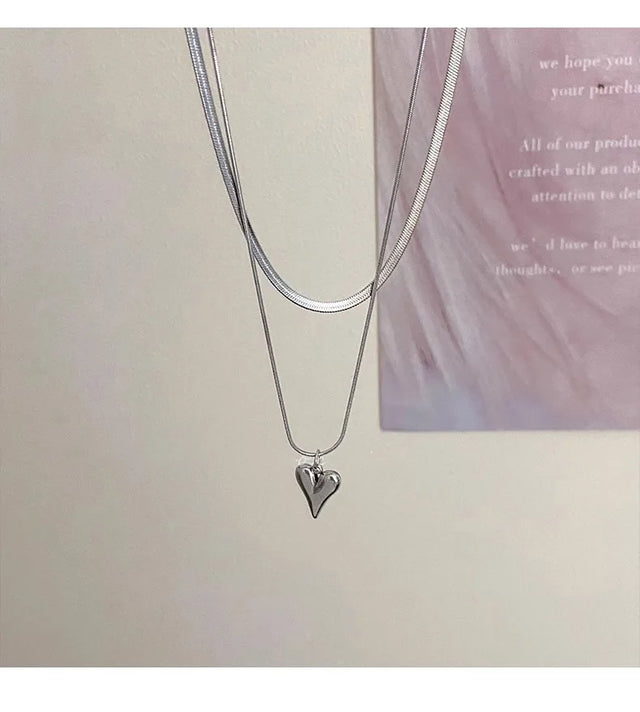 TouchUp And More Double Layer Pendant Necklace