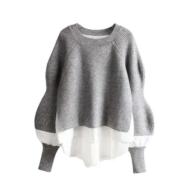 TouchUp And More - Cozy Knit Lantern Sweater