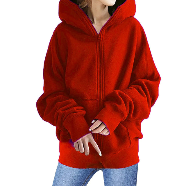 TouchUp And More Oversized Zip Hoodie