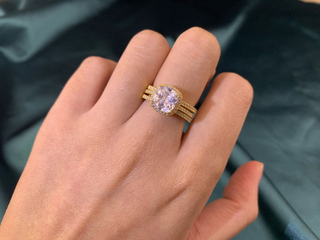 TouchUp And More Sterling Silver Rose Gold Bridal Set