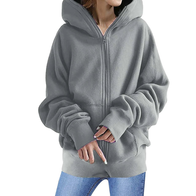 TouchUp And More Oversized Zip Hoodie