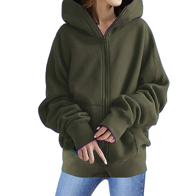 TouchUp And More Oversized Zip Hoodie